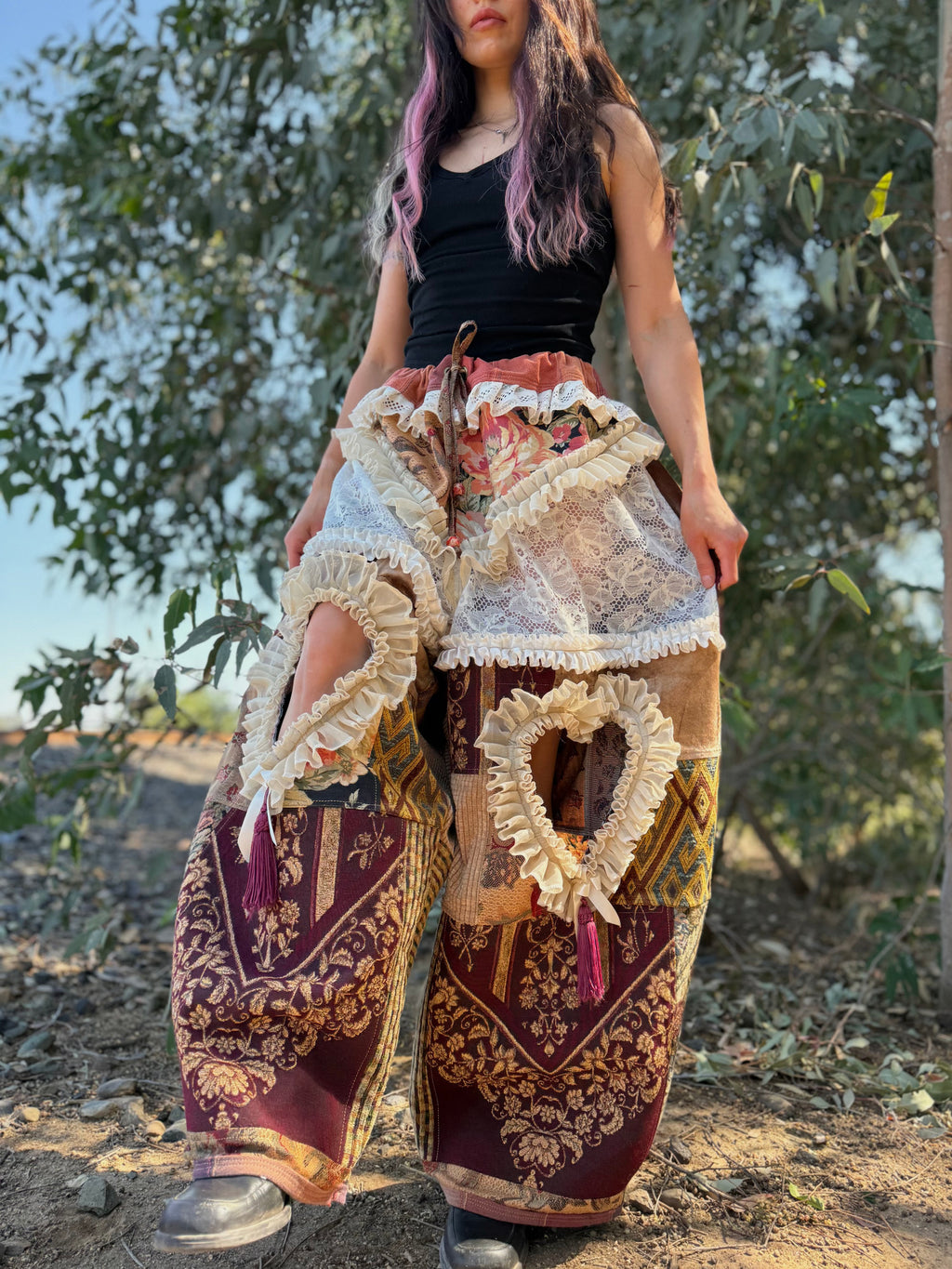 Upcycled Adjustable-Waist Pants