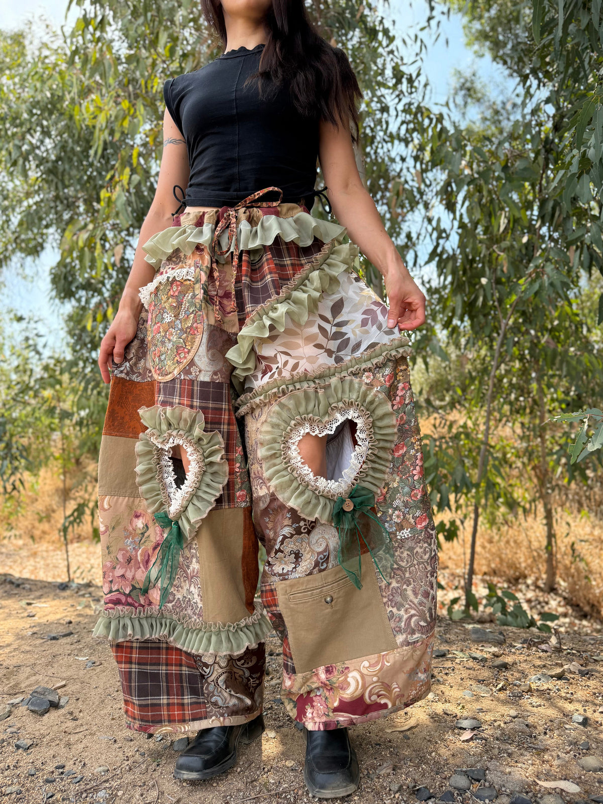 Upcycled Adjustable-Waist Pants