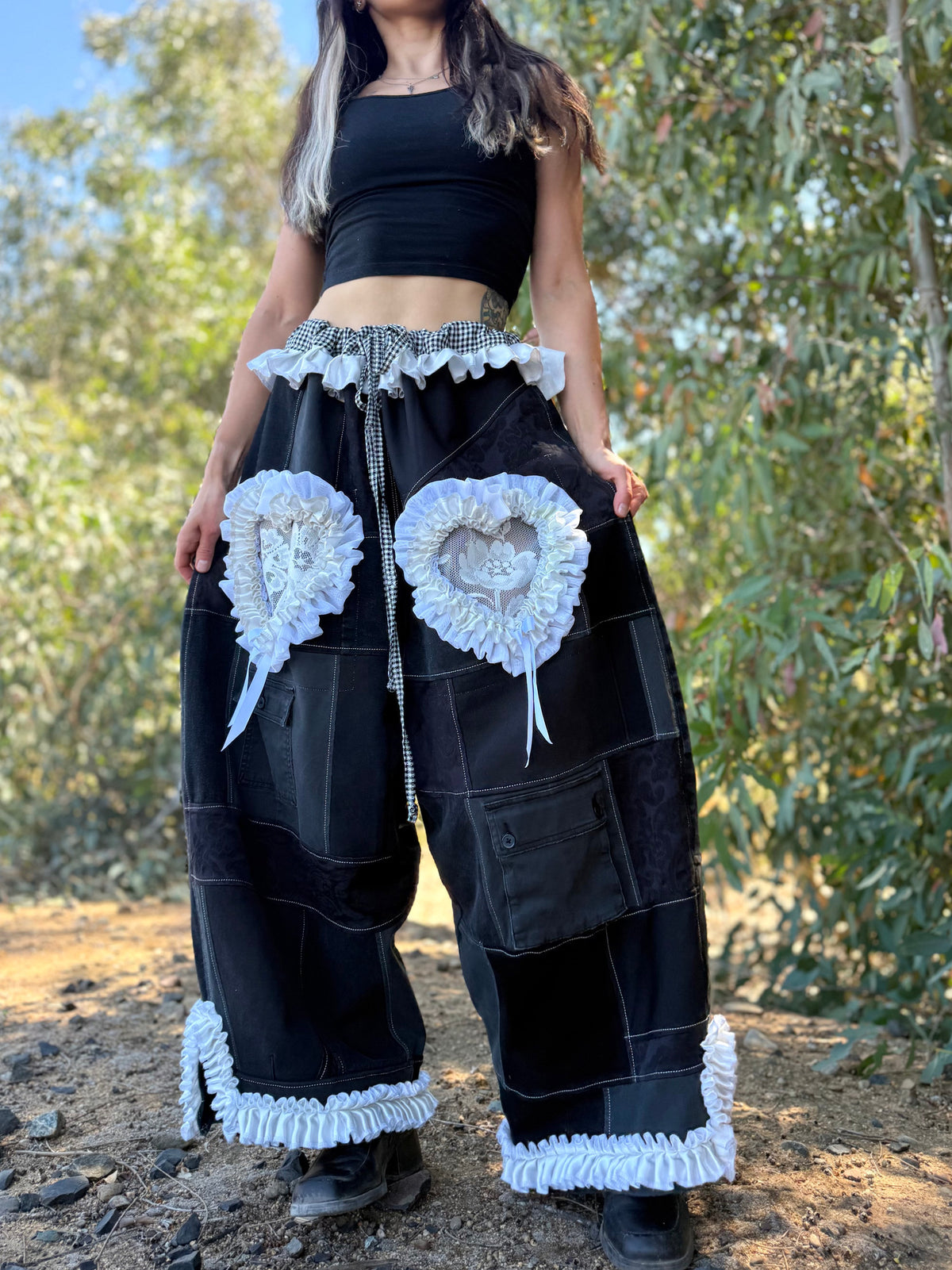 Upcycled Adjustable-Waist Pants
