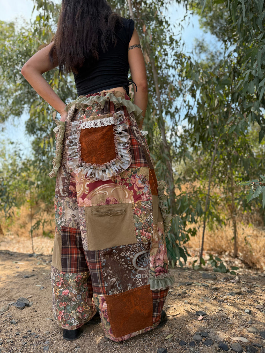 Upcycled Adjustable-Waist Pants