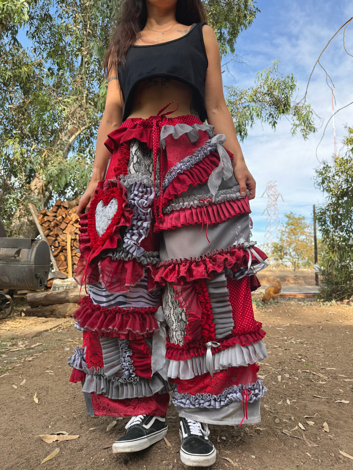 Upcycled Adjustable-Waist Pants