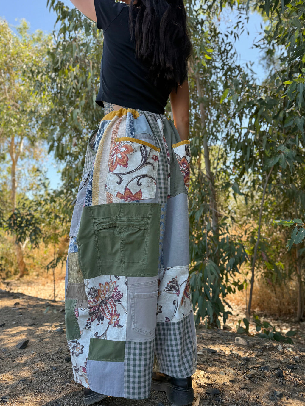 Upcycled Adjustable-Waist Pants
