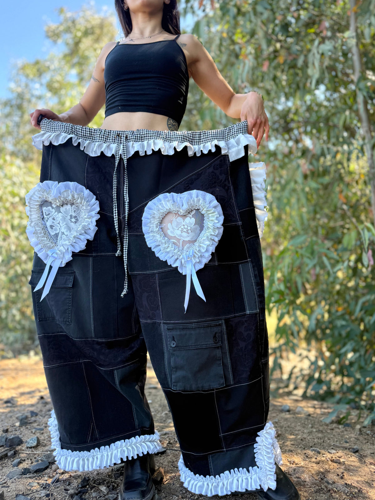 Upcycled Adjustable-Waist Pants
