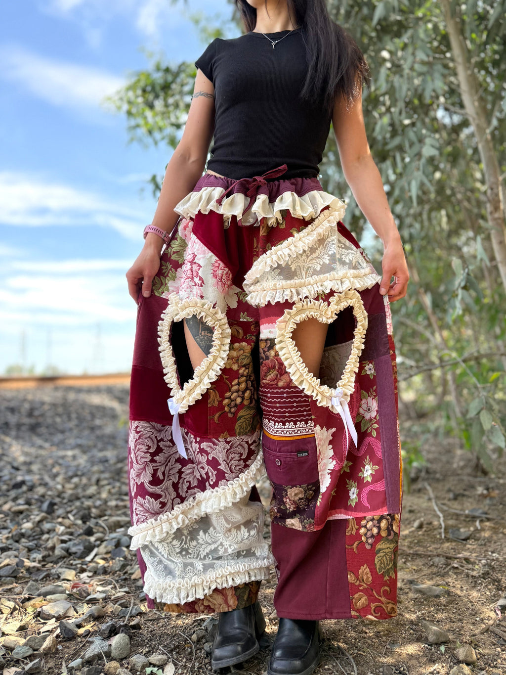 Upcycled Adjustable-Waist Pants