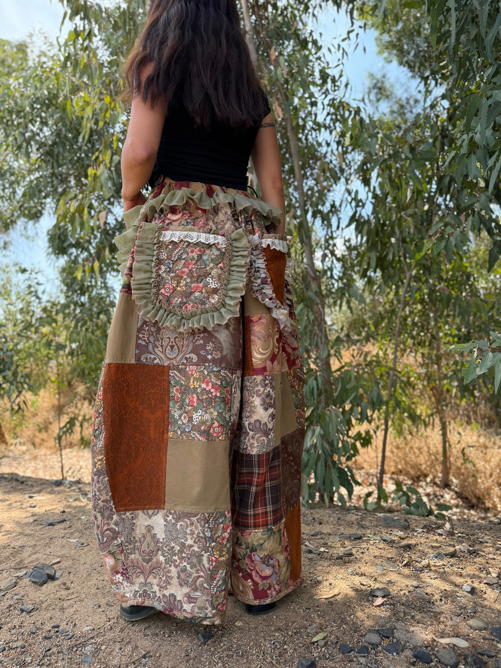 Upcycled Adjustable-Waist Pants
