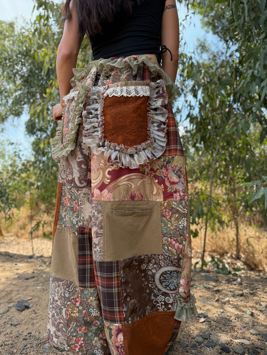 Upcycled Adjustable-Waist Pants