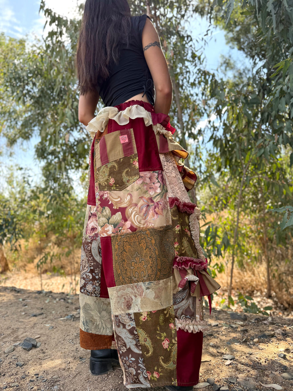 Upcycled Adjustable-Waist Pants
