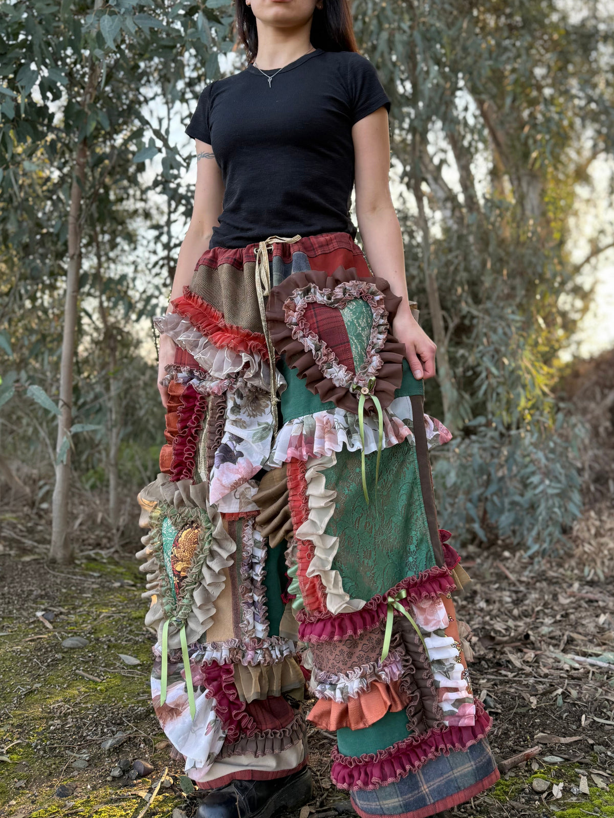 Upcycled Adjustable-Waist Pants