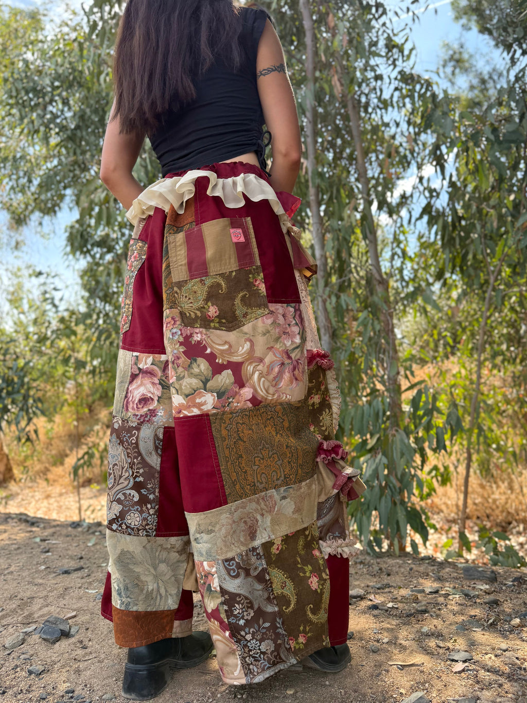 Upcycled Adjustable-Waist Pants
