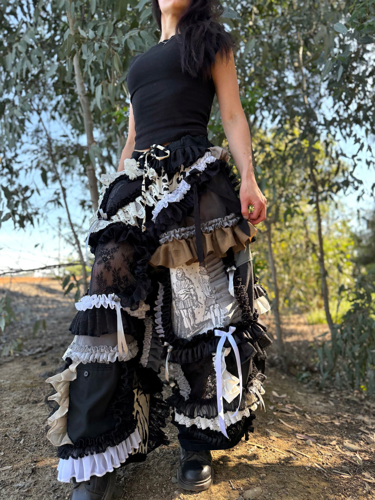 Upcycled Adjustable-Waist Pants