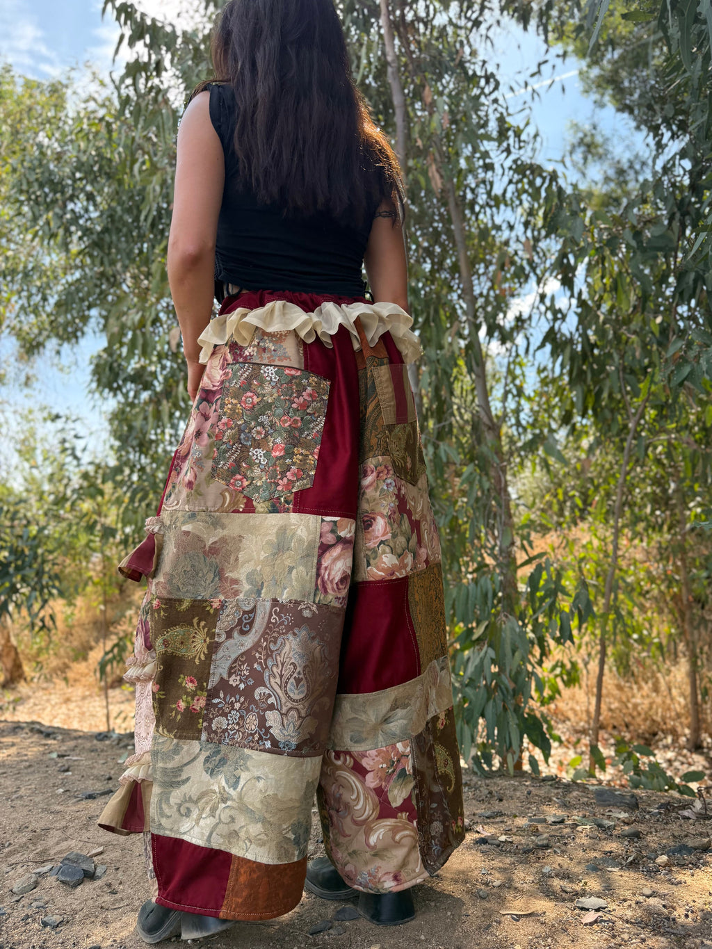 Upcycled Adjustable-Waist Pants