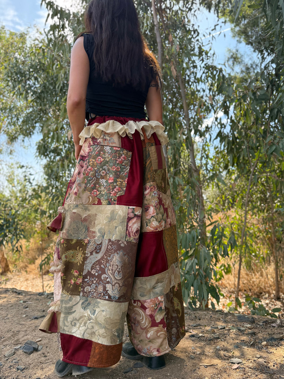 Upcycled Adjustable-Waist Pants