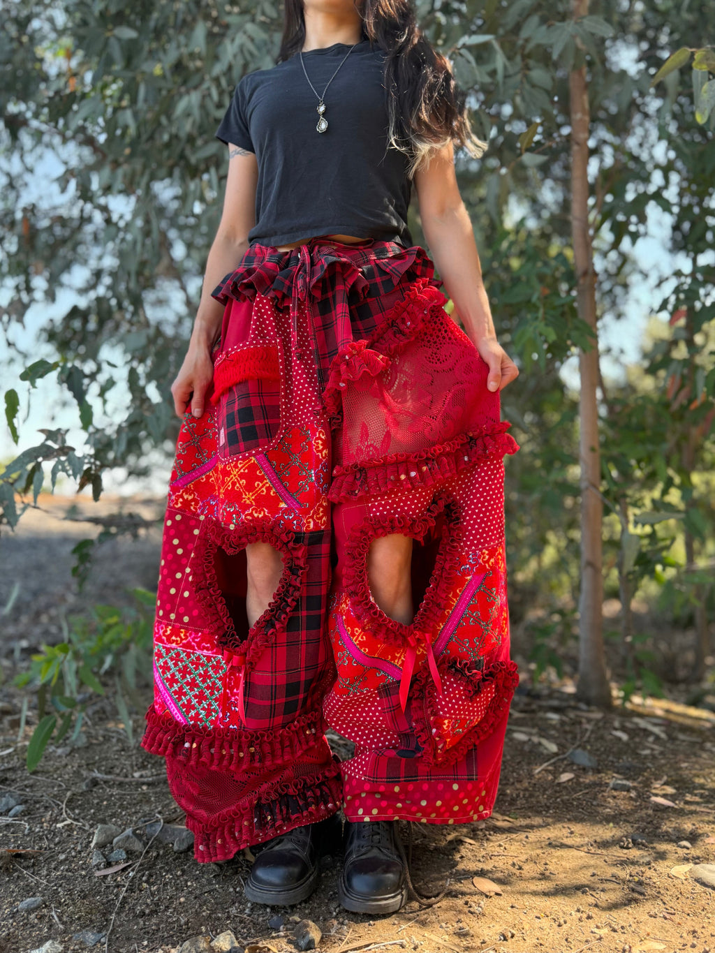 Upcycled Adjustable-Waist Pants