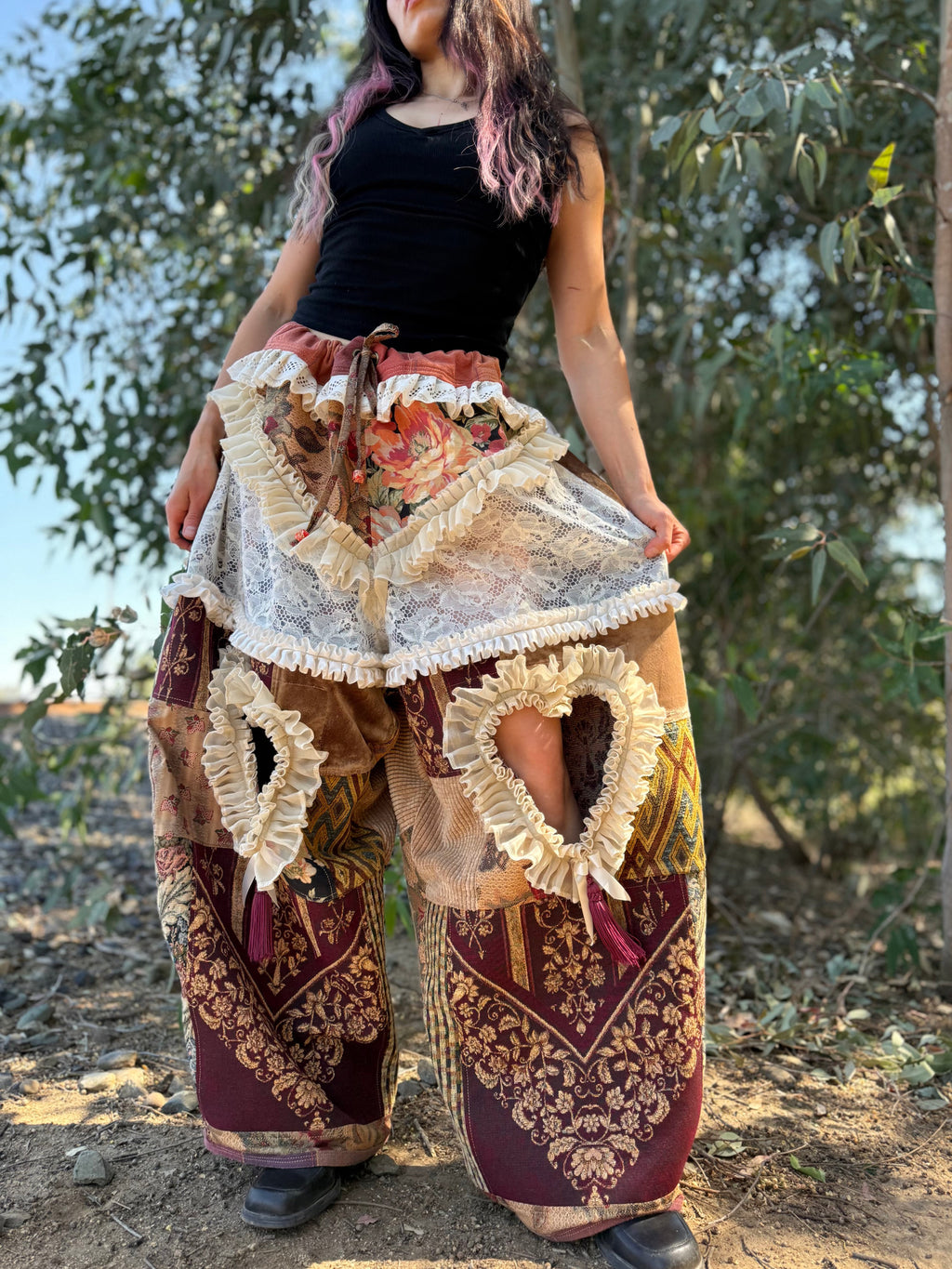 Upcycled Adjustable-Waist Pants