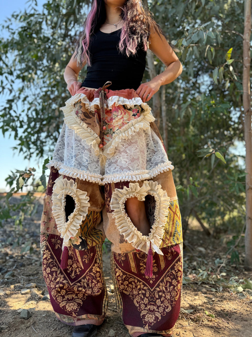 Upcycled Adjustable-Waist Pants