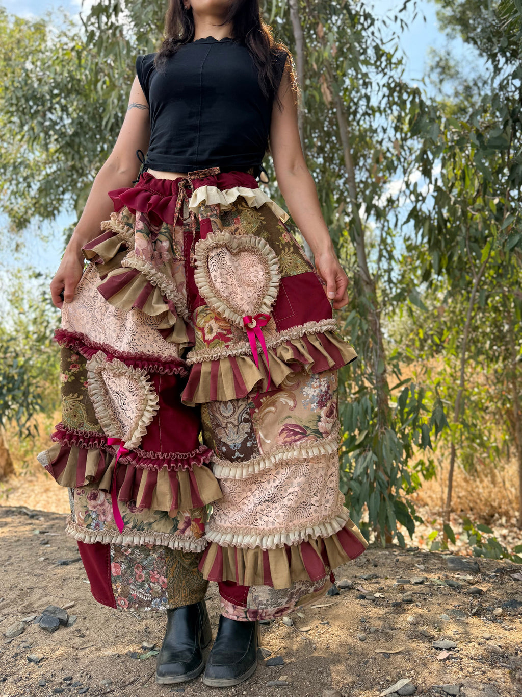 Upcycled Adjustable-Waist Pants