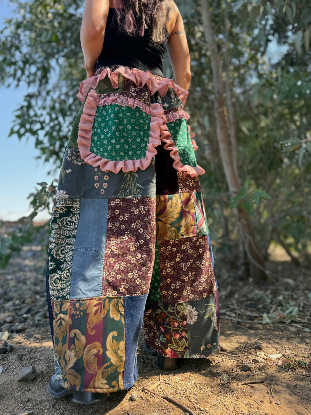 Upcycled Adjustable-Waist Pants
