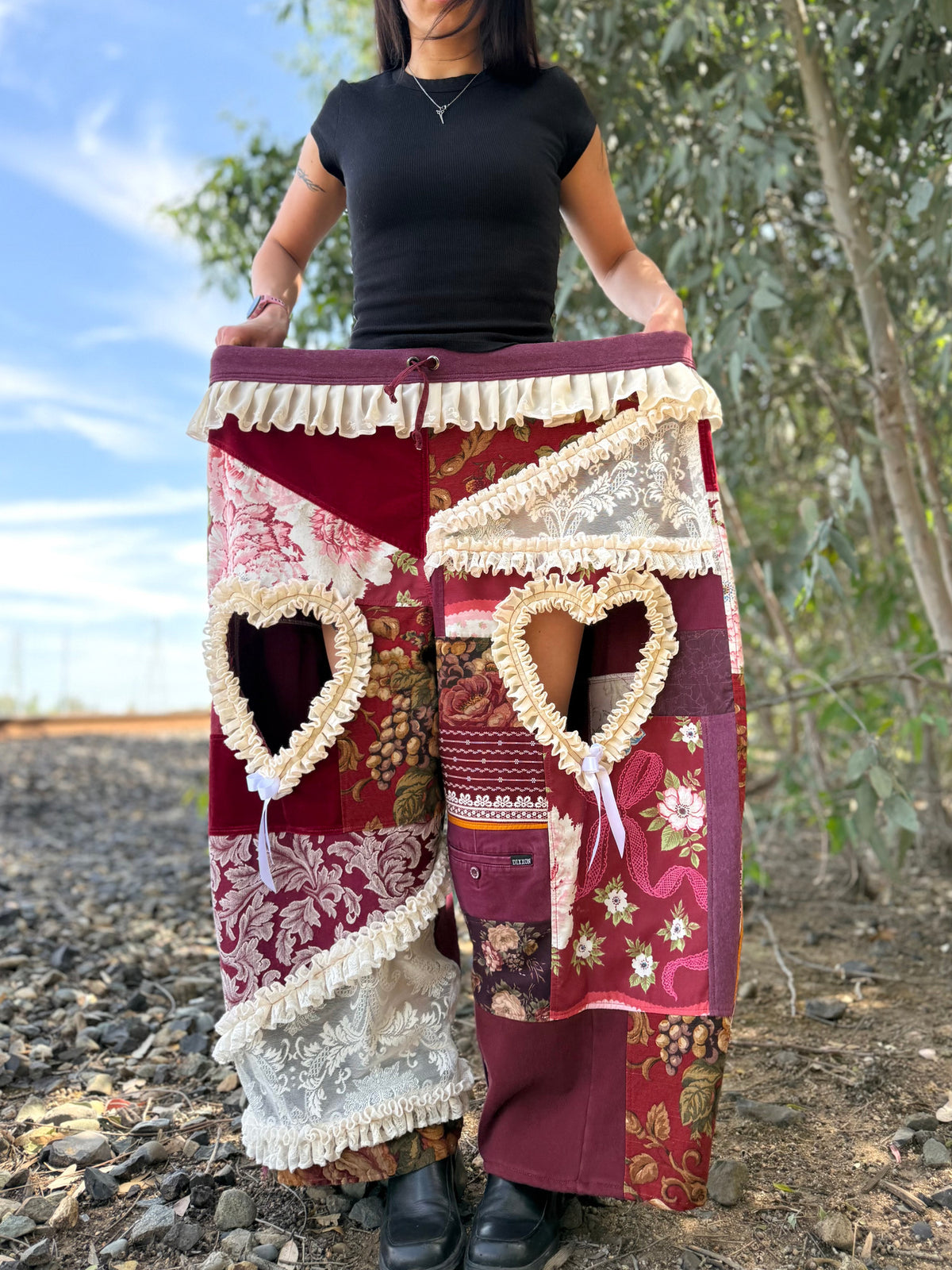 Upcycled Adjustable-Waist Pants