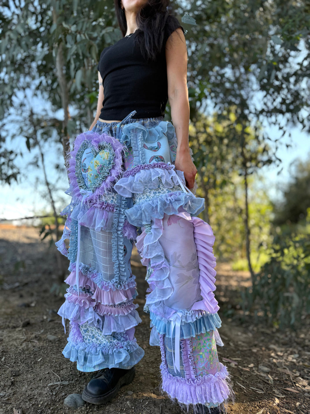 Upcycled Adjustable-Waist Pants