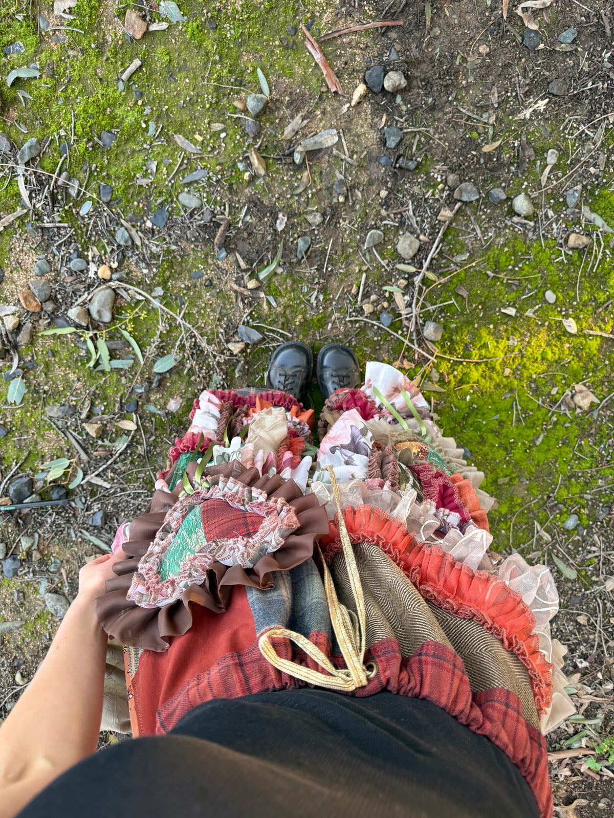Upcycled Adjustable-Waist Pants