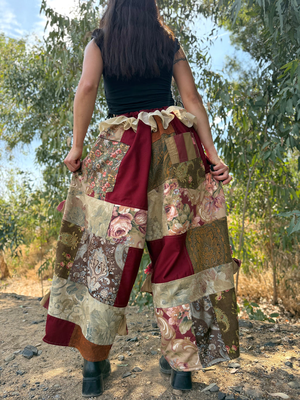 Upcycled Adjustable-Waist Pants
