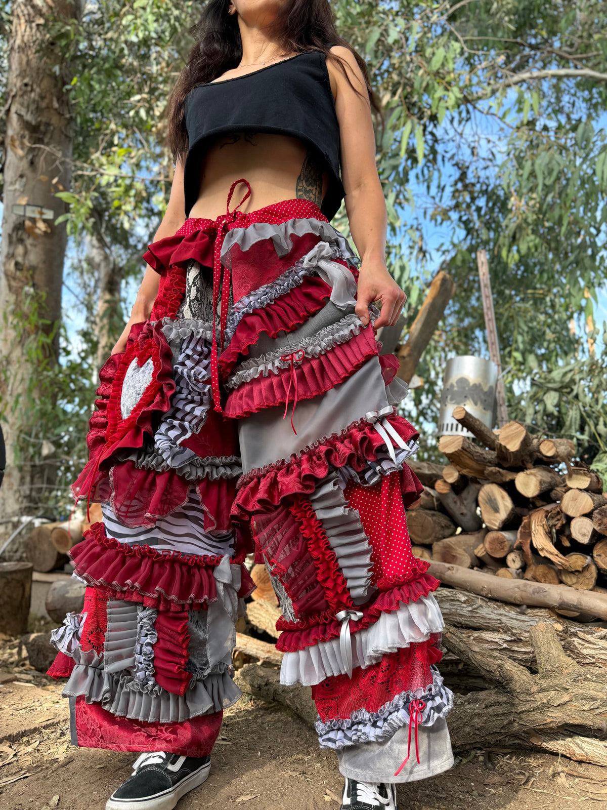 Upcycled Adjustable-Waist Pants
