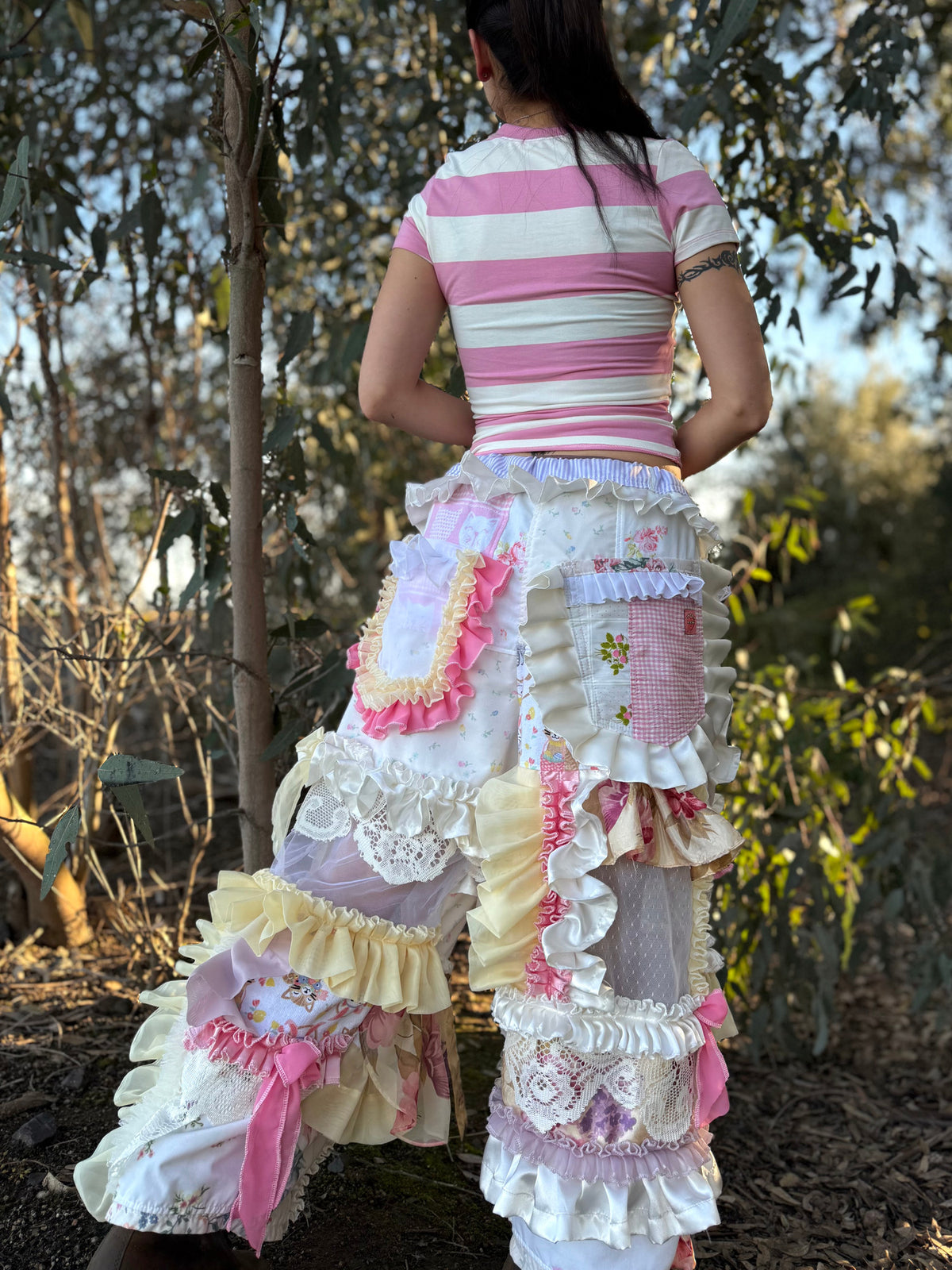 Upcycled Adjustable-Waist Pants