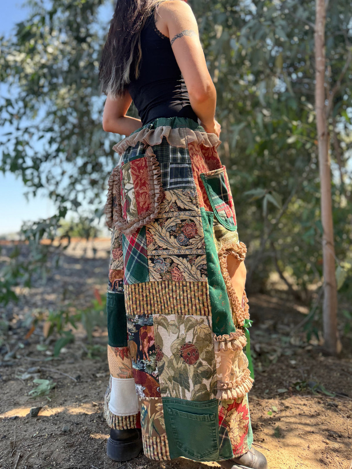 Upcycled Adjustable-Waist Pants