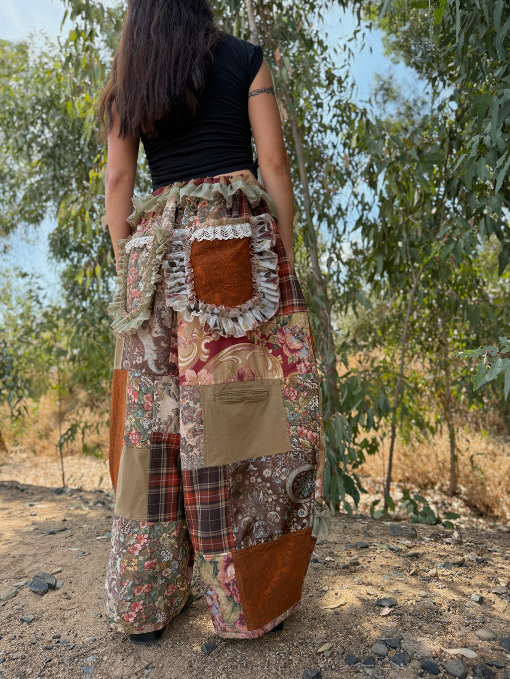 Upcycled Adjustable-Waist Pants