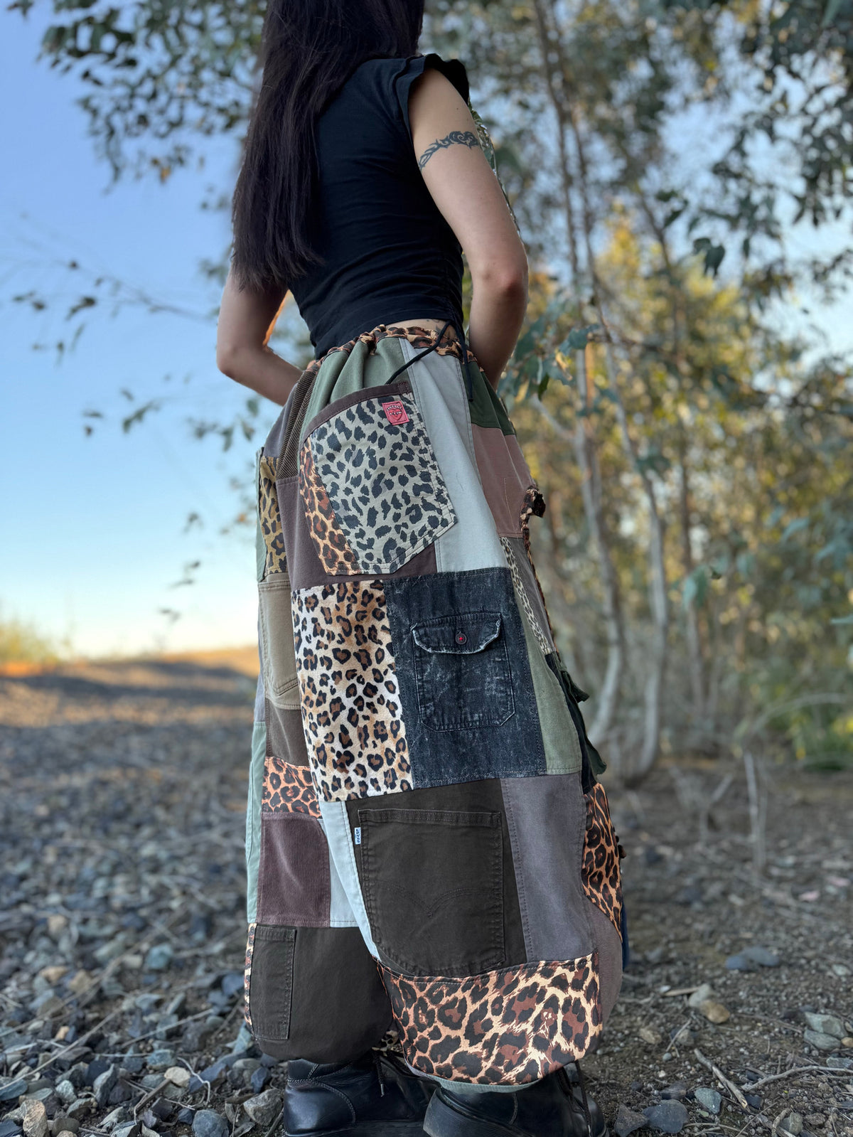 Upcycled Adjustable-Waist Pants