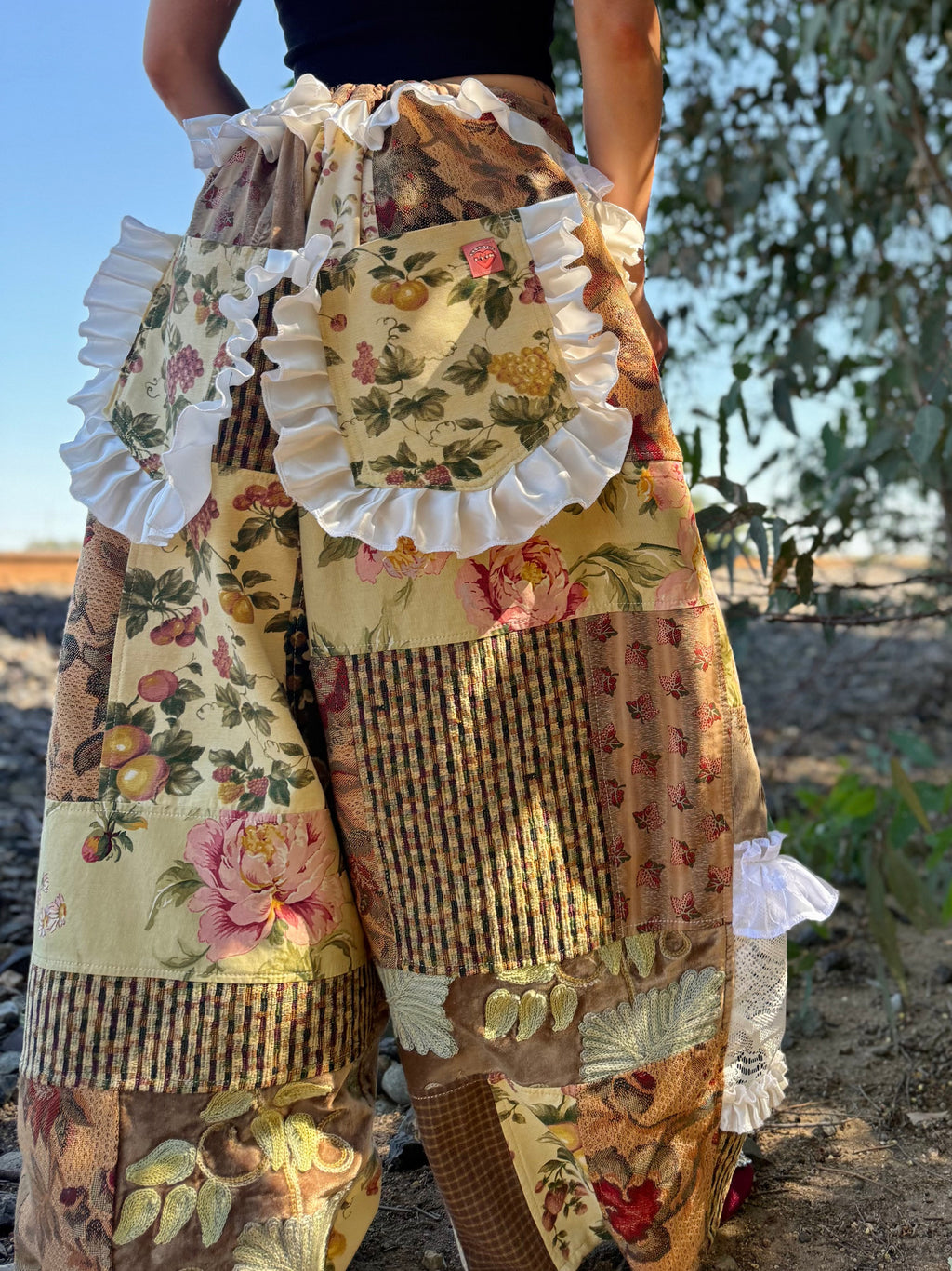 Upcycled Adjustable-Waist Pants