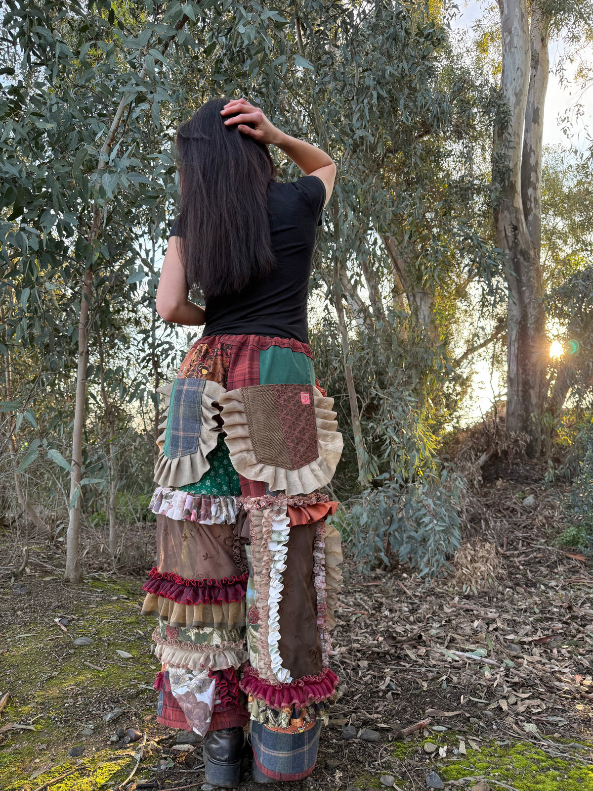 Upcycled Adjustable-Waist Pants