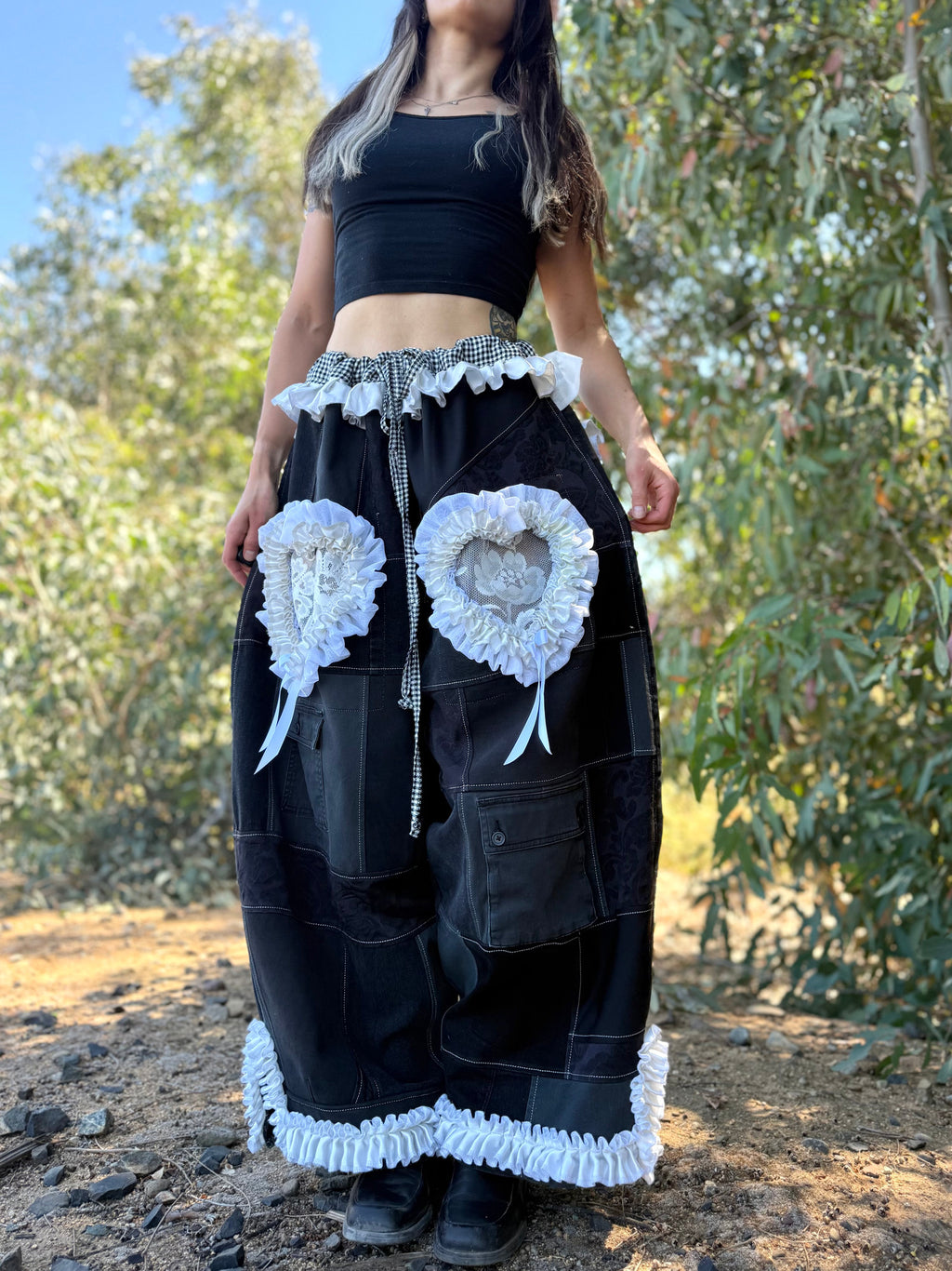 Upcycled Adjustable-Waist Pants