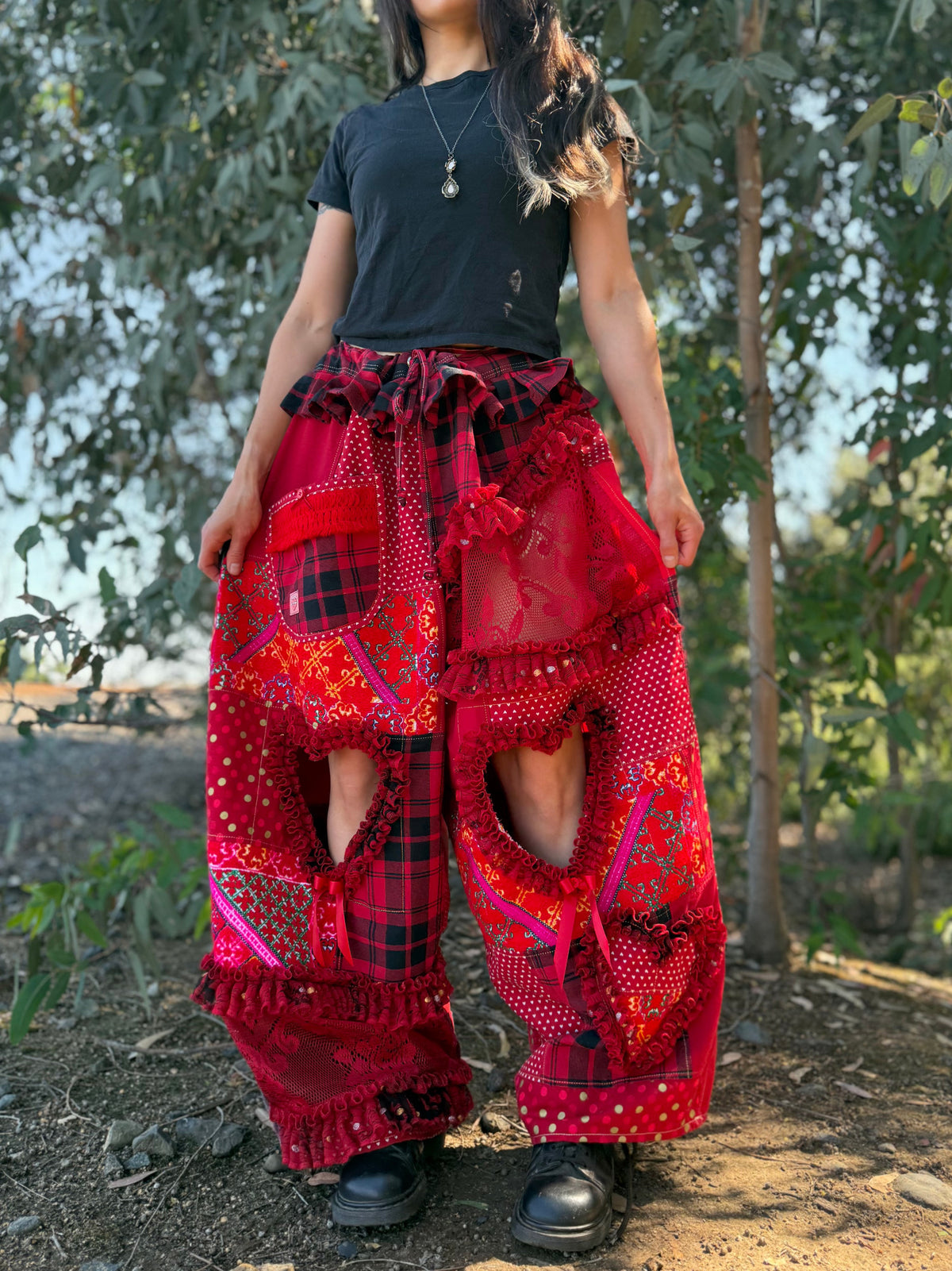 Upcycled Adjustable-Waist Pants