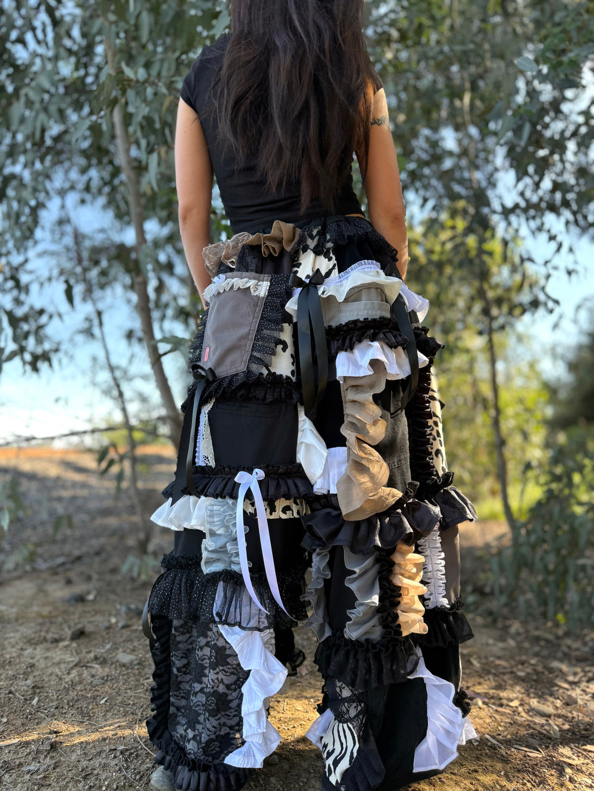 Upcycled Adjustable-Waist Pants
