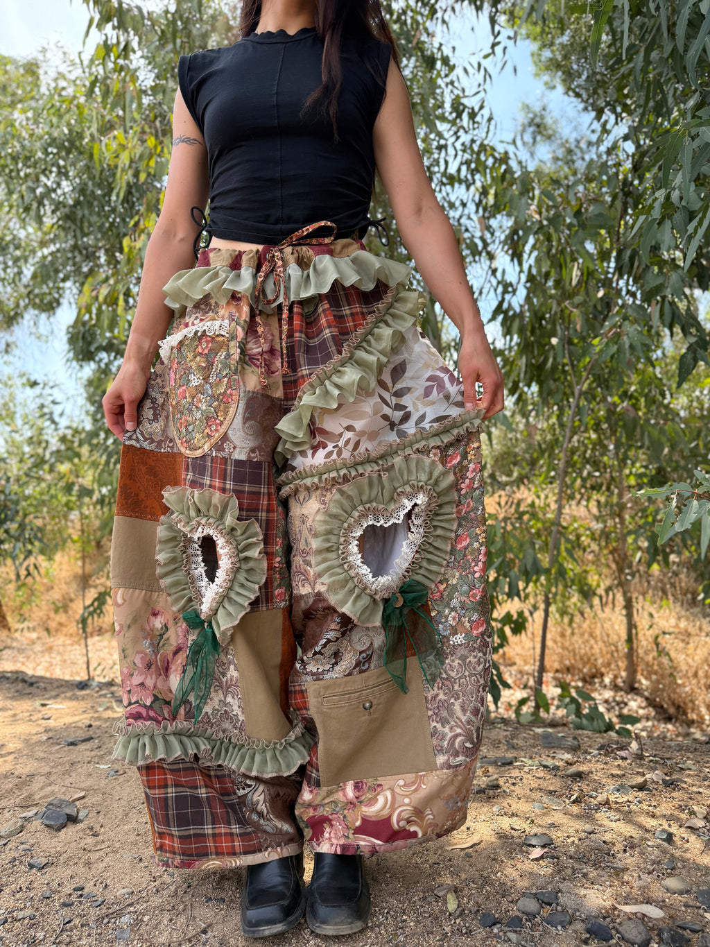 Upcycled Adjustable-Waist Pants