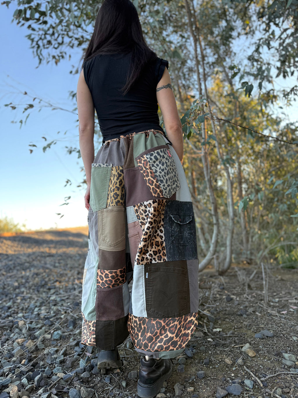 Upcycled Adjustable-Waist Pants
