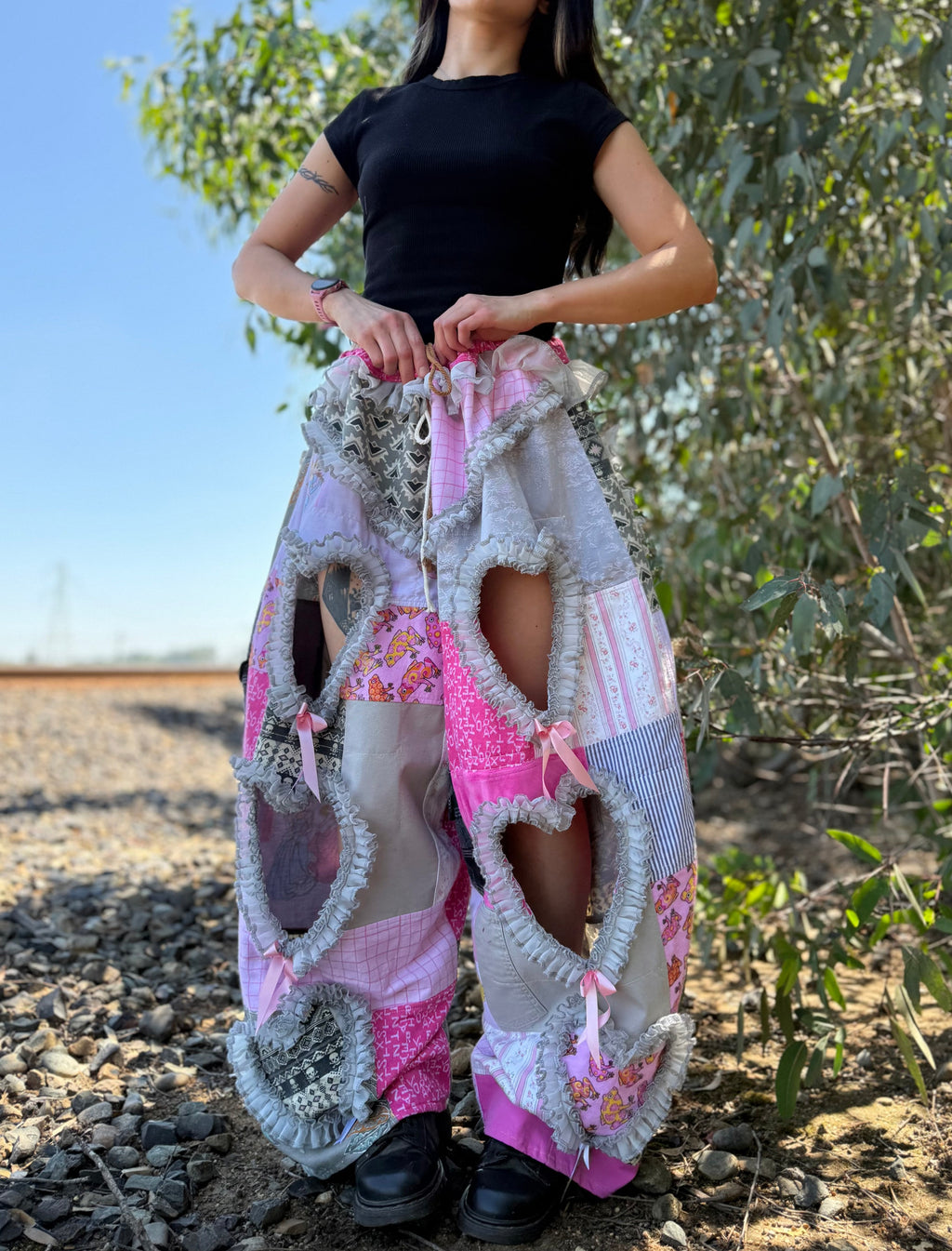 Upcycled Adjustable-Waist Pants
