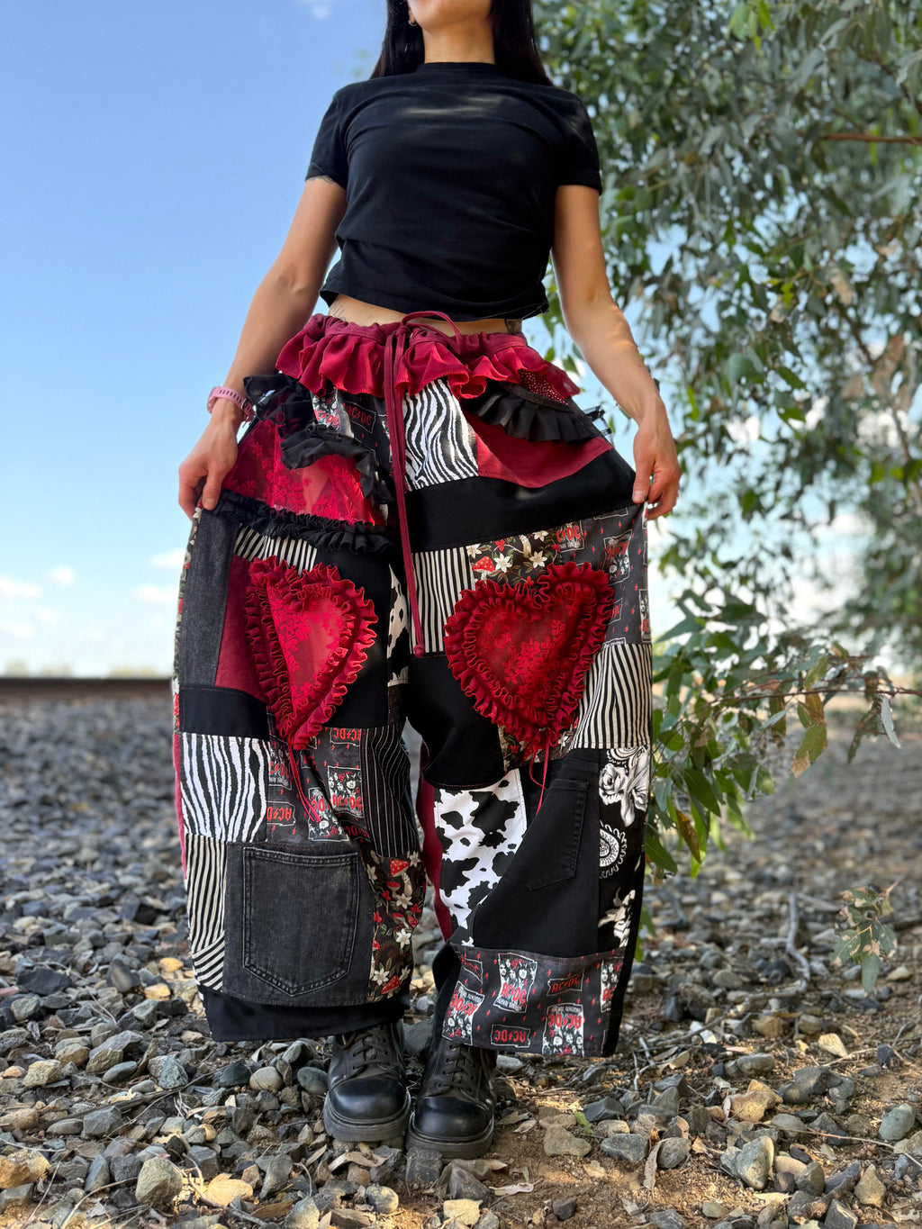 Upcycled Adjustable-Waist Pants