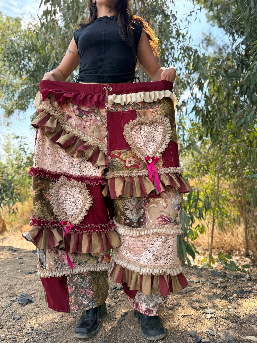 Upcycled Adjustable-Waist Pants