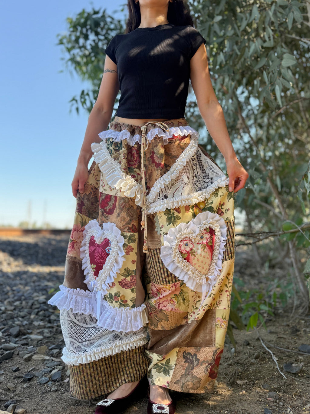 Upcycled Adjustable-Waist Pants